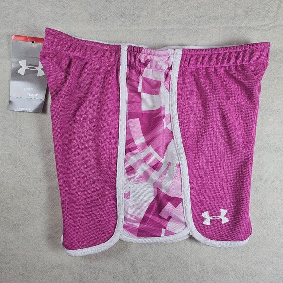 NEW Women's Under Armour Pink Performance Workout Shorts - Picture 4 of 5